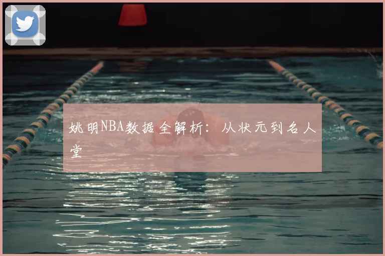 姚明NBA数据全解析:从状元到名人堂